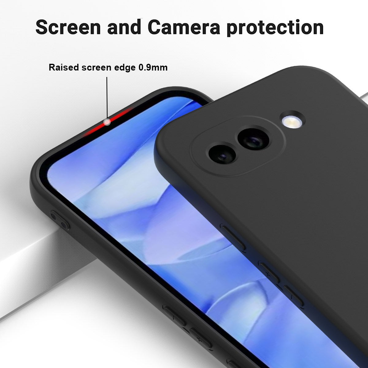 Google Pixel 10a EIDERWOOD Foret Silikone Bagside Cover m. Strop - Sort