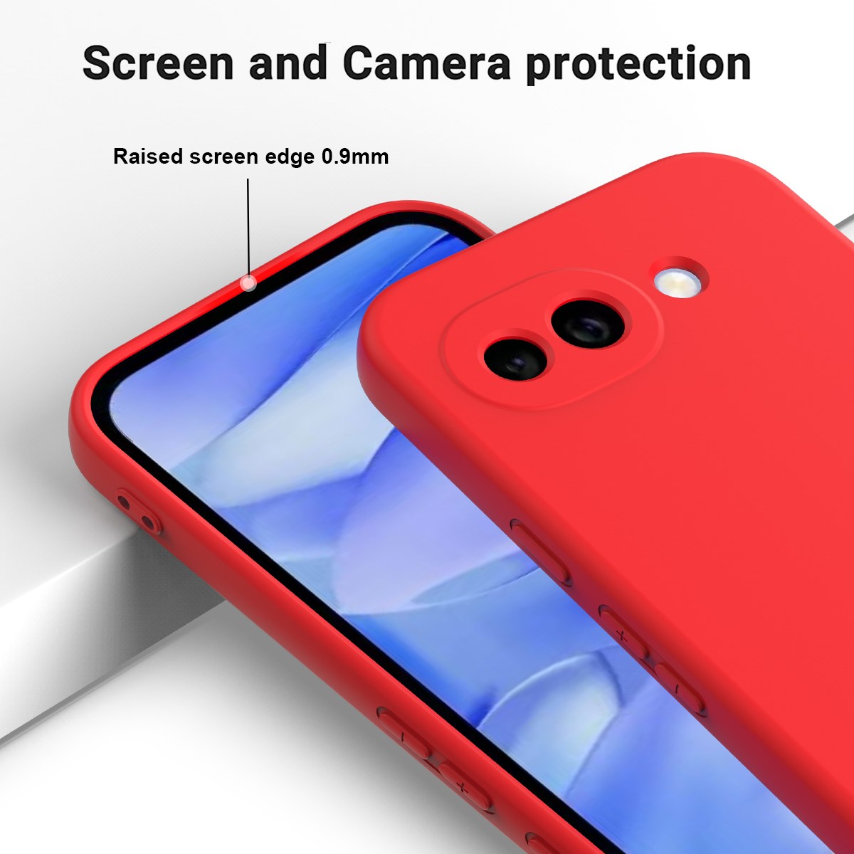 Google Pixel 10a EIDERWOOD Foret Silikone Bagside Cover m. Strop - Rød
