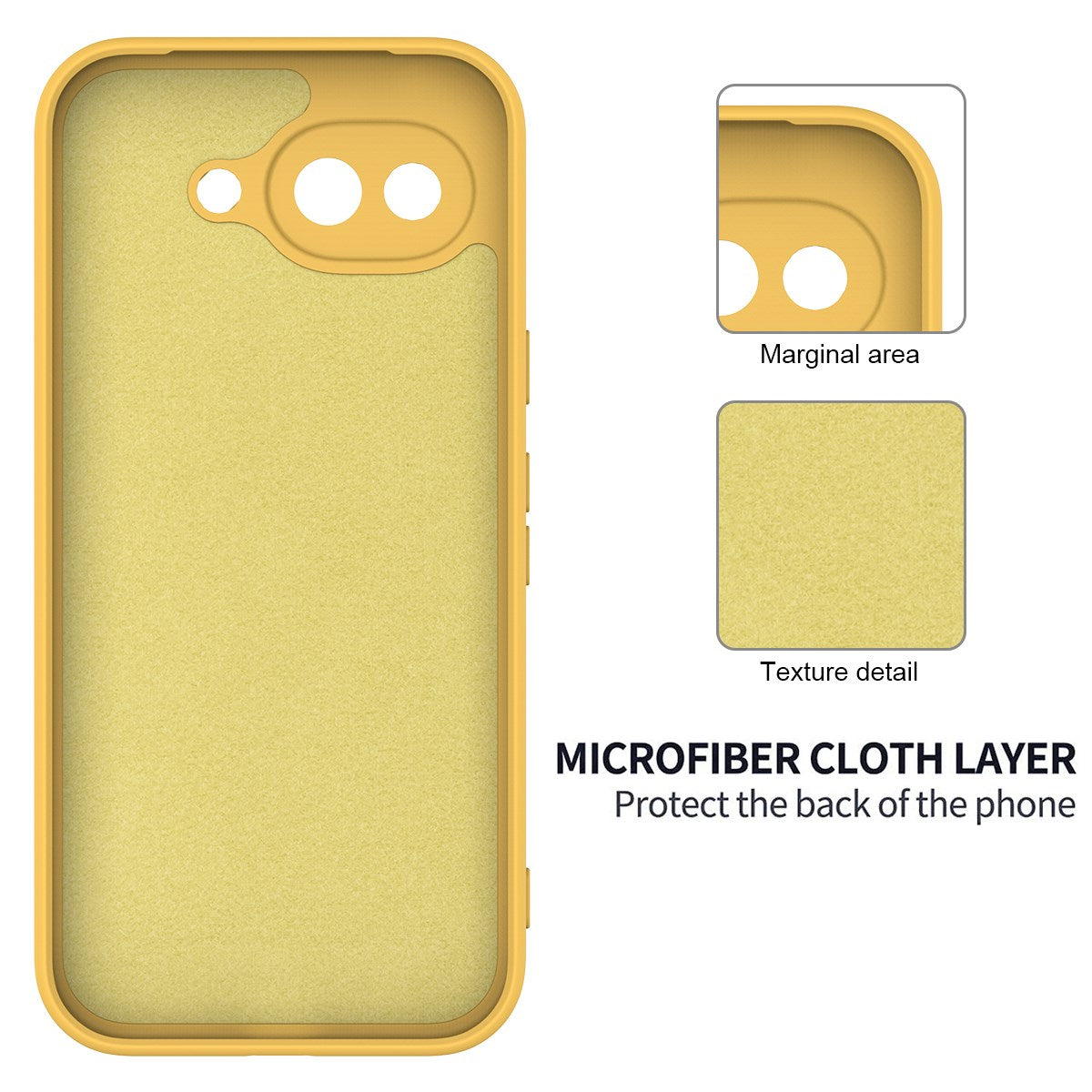 Google Pixel 10a EIDERWOOD Foret Silikone Bagside Cover m. Strop - Gul