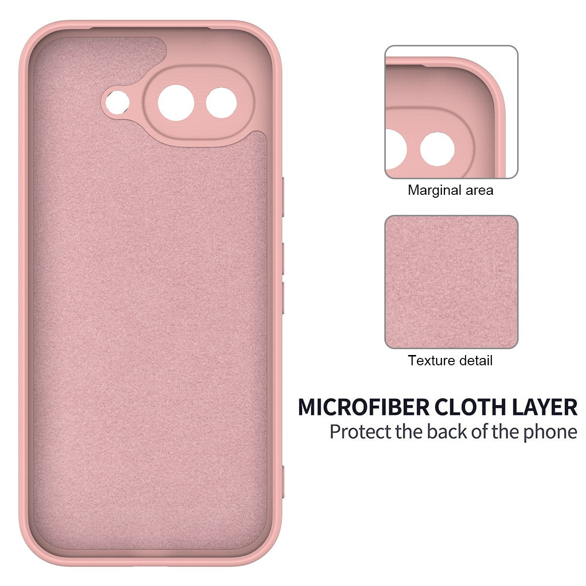 Google Pixel 10a EIDERWOOD Foret Silikone Bagside Cover m. Strop - Lyserød