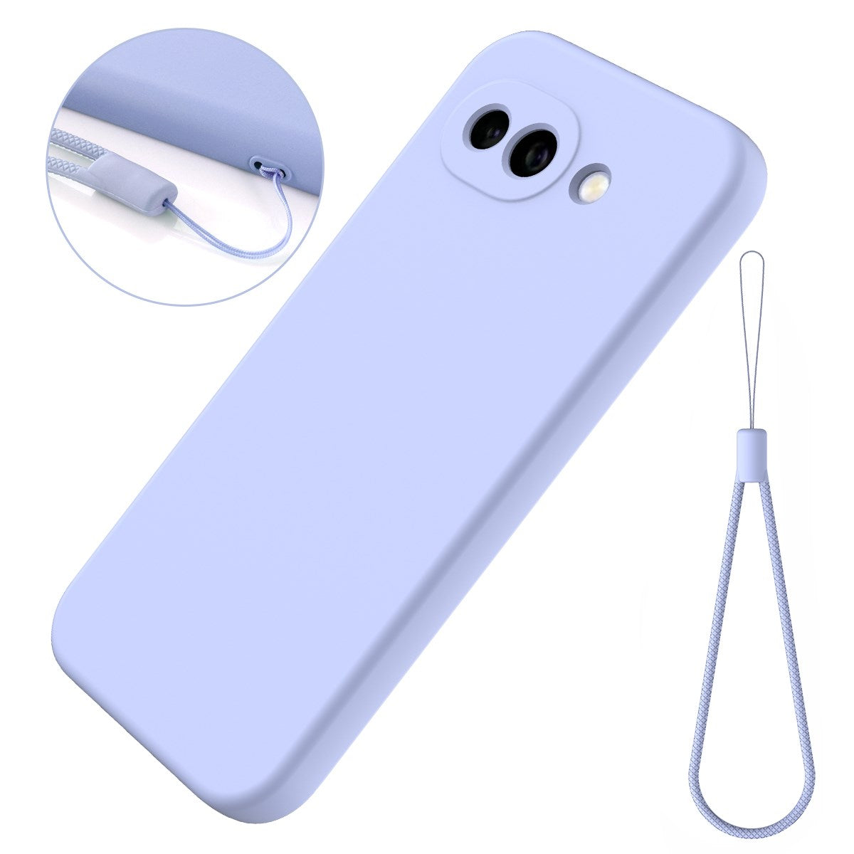 Google Pixel 10a EIDERWOOD Foret Silikone Bagside Cover m. Strop - Lilla