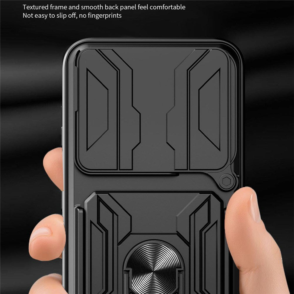 OPPO Find X9 Pro EIDERWOOD Håndværkercase - 360° Roterbar Camslider / Kickstand / Kortholder - Rose Gold