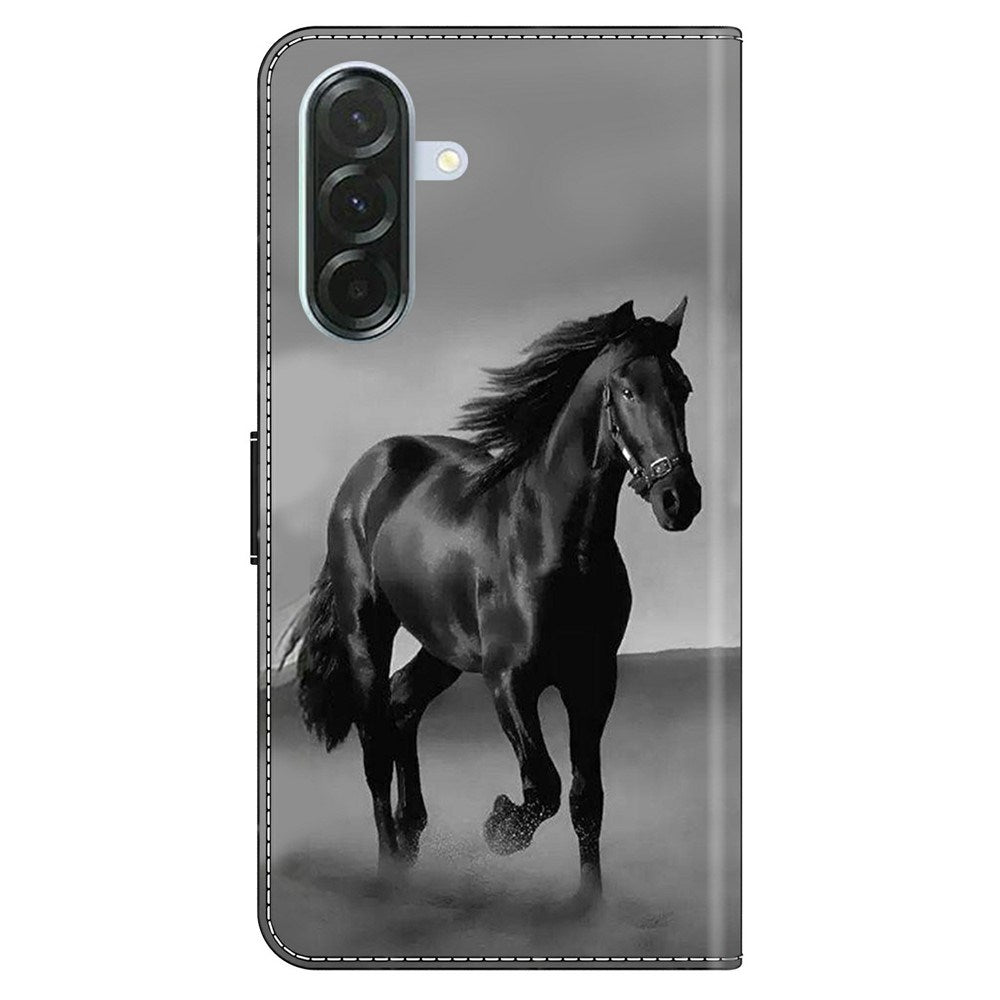 Samsung Galaxy A57 EIDERWOOD Flipcover m. Indbygget Kortholder & Ståfunktion - Hest