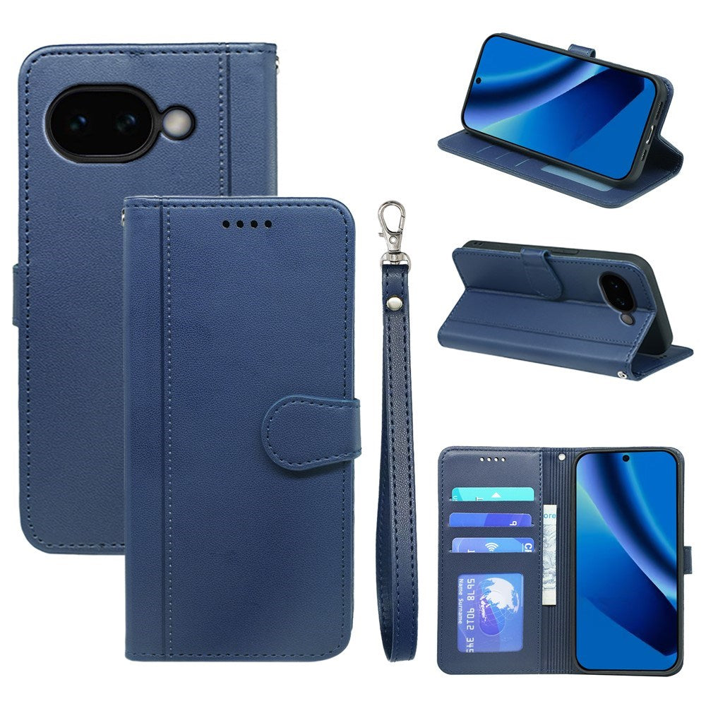 Google Pixel 10a EIDERWOOD Kunstlæder Flip Cover - Blå