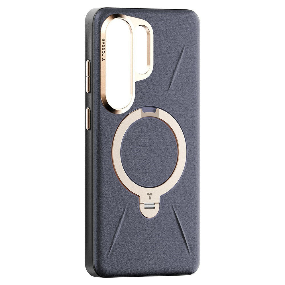 TORRAS Samsung Galaxy S26 Ultra Ostand Q3 VegSkin Cover m. Kickstand - MagSafe Kompatibel - Blå