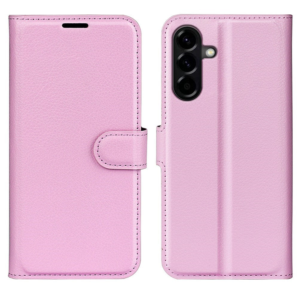Samsung Galaxy A57 - EIDERWOOD Kunstlæder Flip Cover - Lyserød