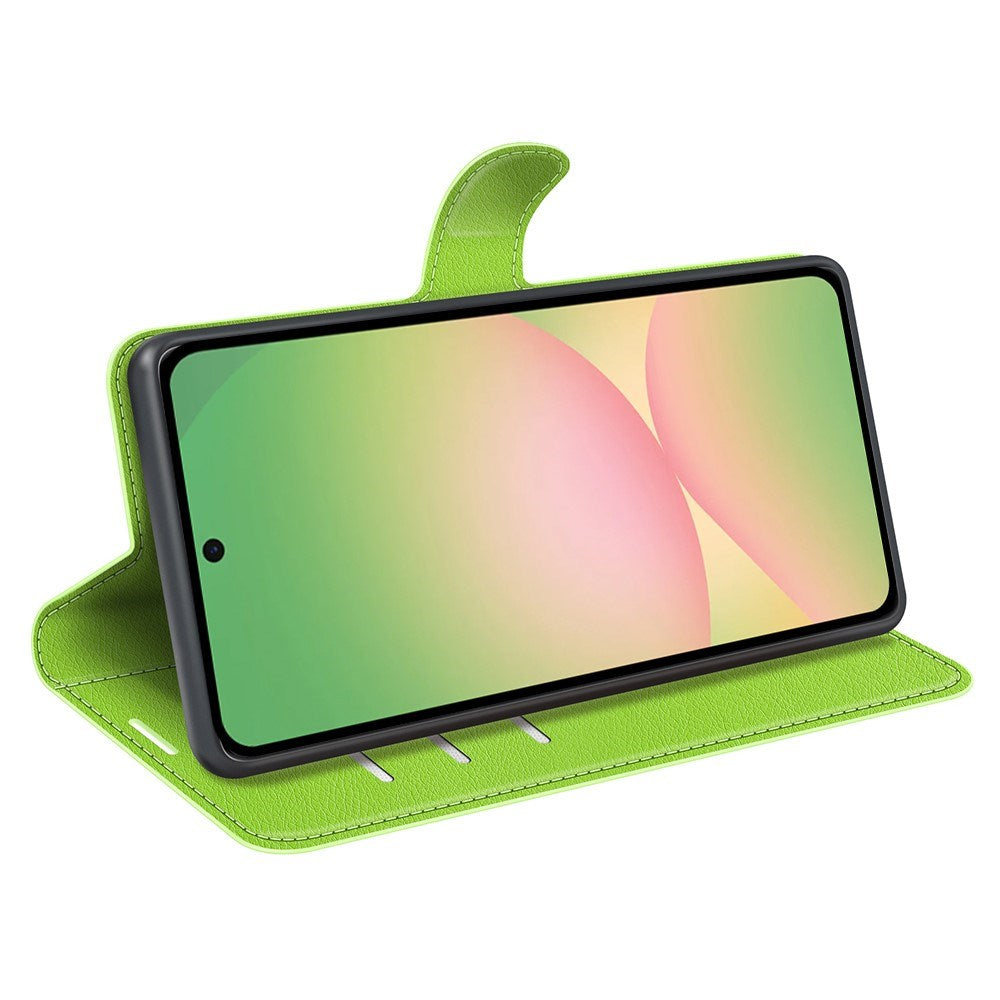 Samsung Galaxy A57 - EIDERWOOD Kunstlæder Flip Cover - Grøn
