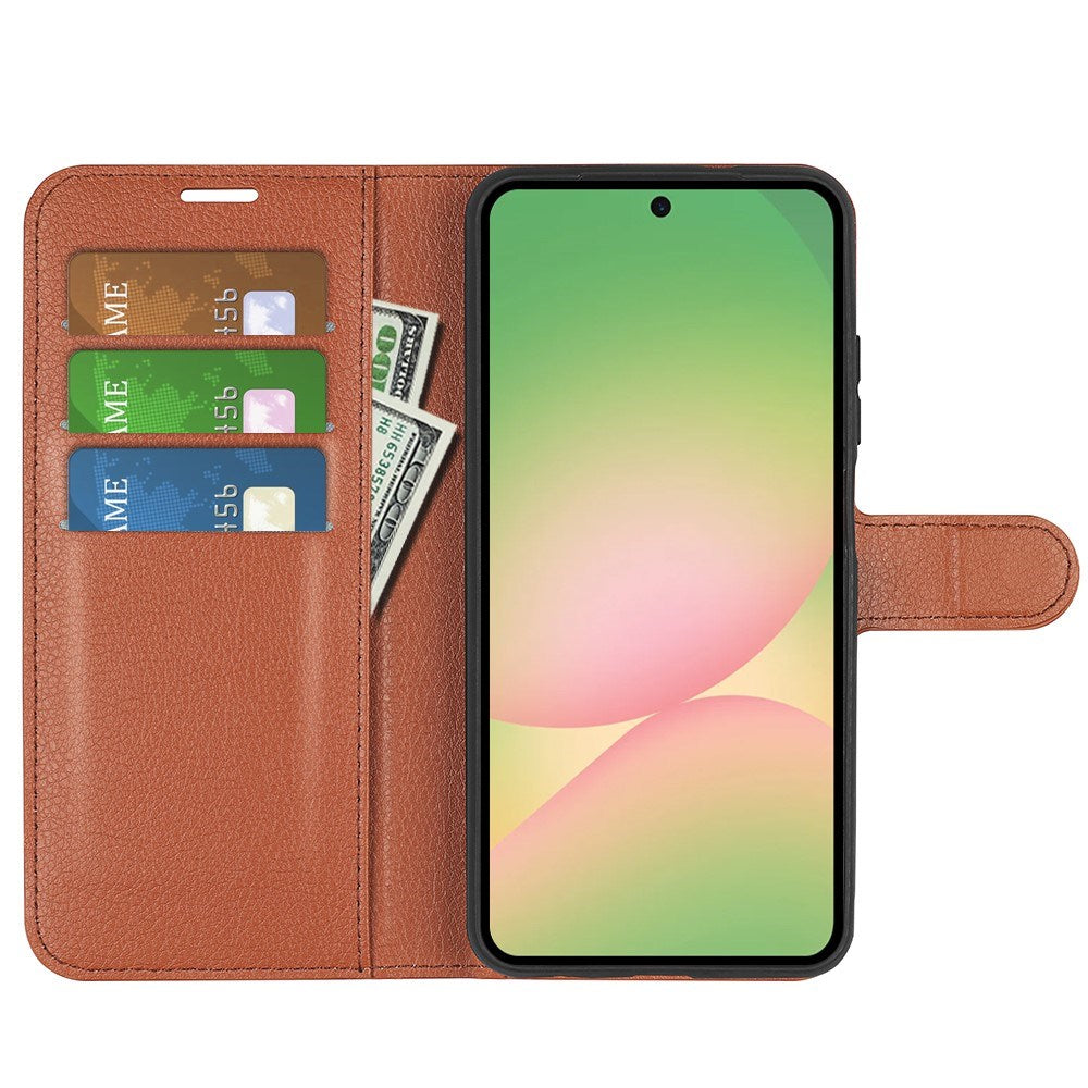Samsung Galaxy A57 - EIDERWOOD Kunstlæder Flip Cover - Brun
