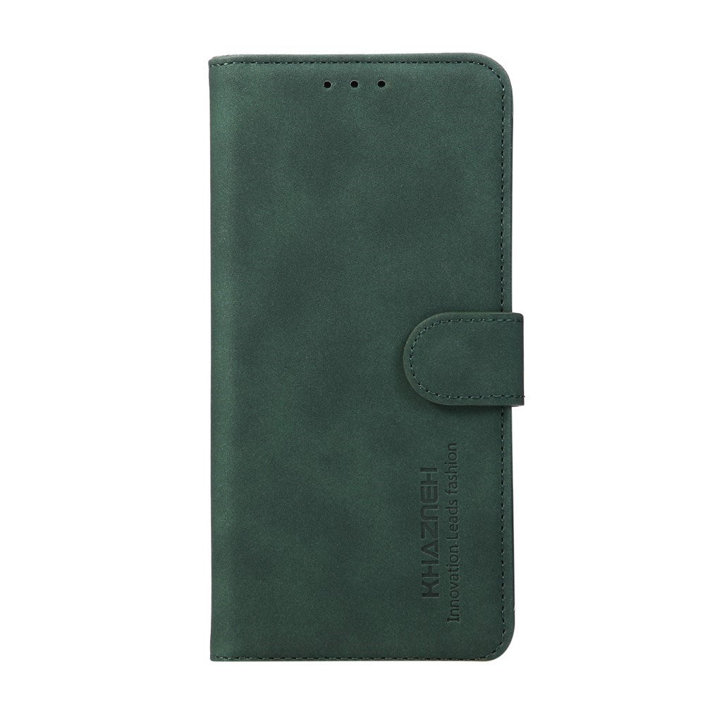 Samsung Galaxy A37 Kunstlæder Mobilcover m. Kortholder - Mørkegrøn