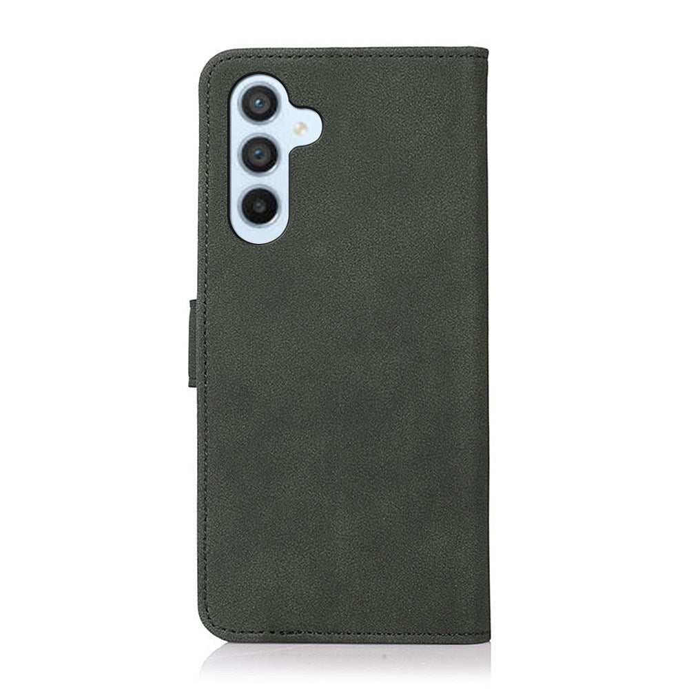 Samsung Galaxy A37 Kunstlæder Mobilcover m. Kortholder - Mørkegrøn