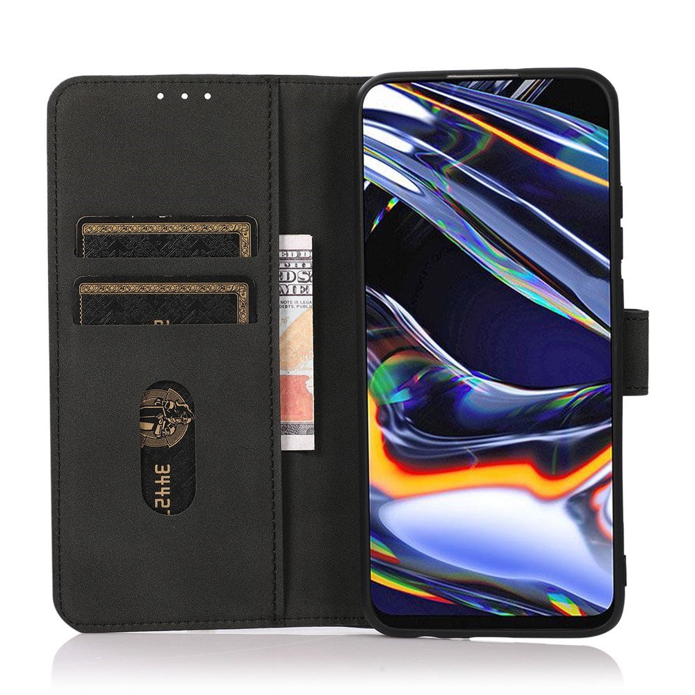 Samsung Galaxy A57 Kunstlæder Mobilcover m. Kortholder - Sort