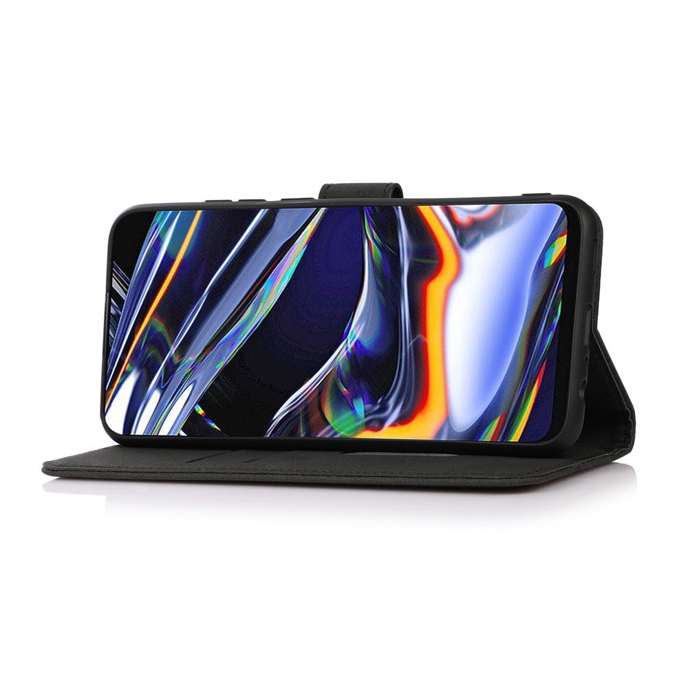 Samsung Galaxy A57 Kunstlæder Mobilcover m. Kortholder - Sort