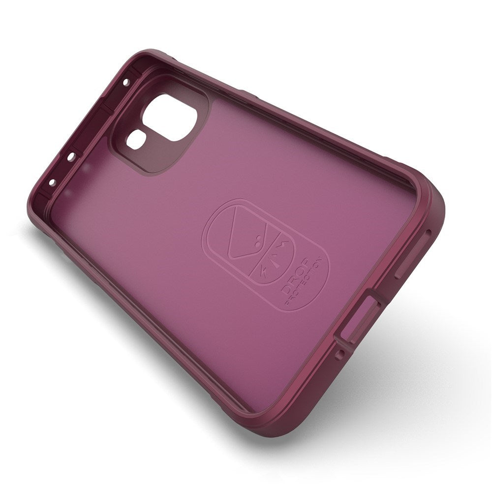 OnePlus 15R EIDERWOOD Fleksibelt Plast Bagside Cover - Mørkerød
