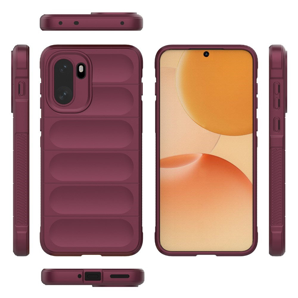 OnePlus 15R EIDERWOOD Fleksibelt Plast Bagside Cover - Mørkerød