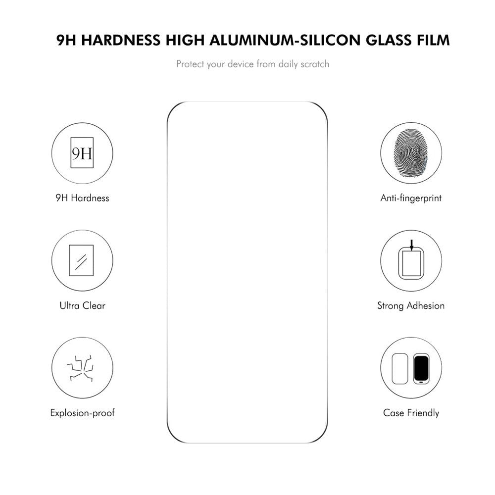 Samsung Galaxy A37 ENKAY Silikone Cover med Skærmbeskyttelse - Sort