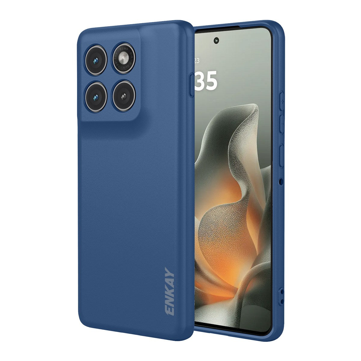 Motorola Edge 70 ENKAY Silikone Mobil Cover - Mørkeblå