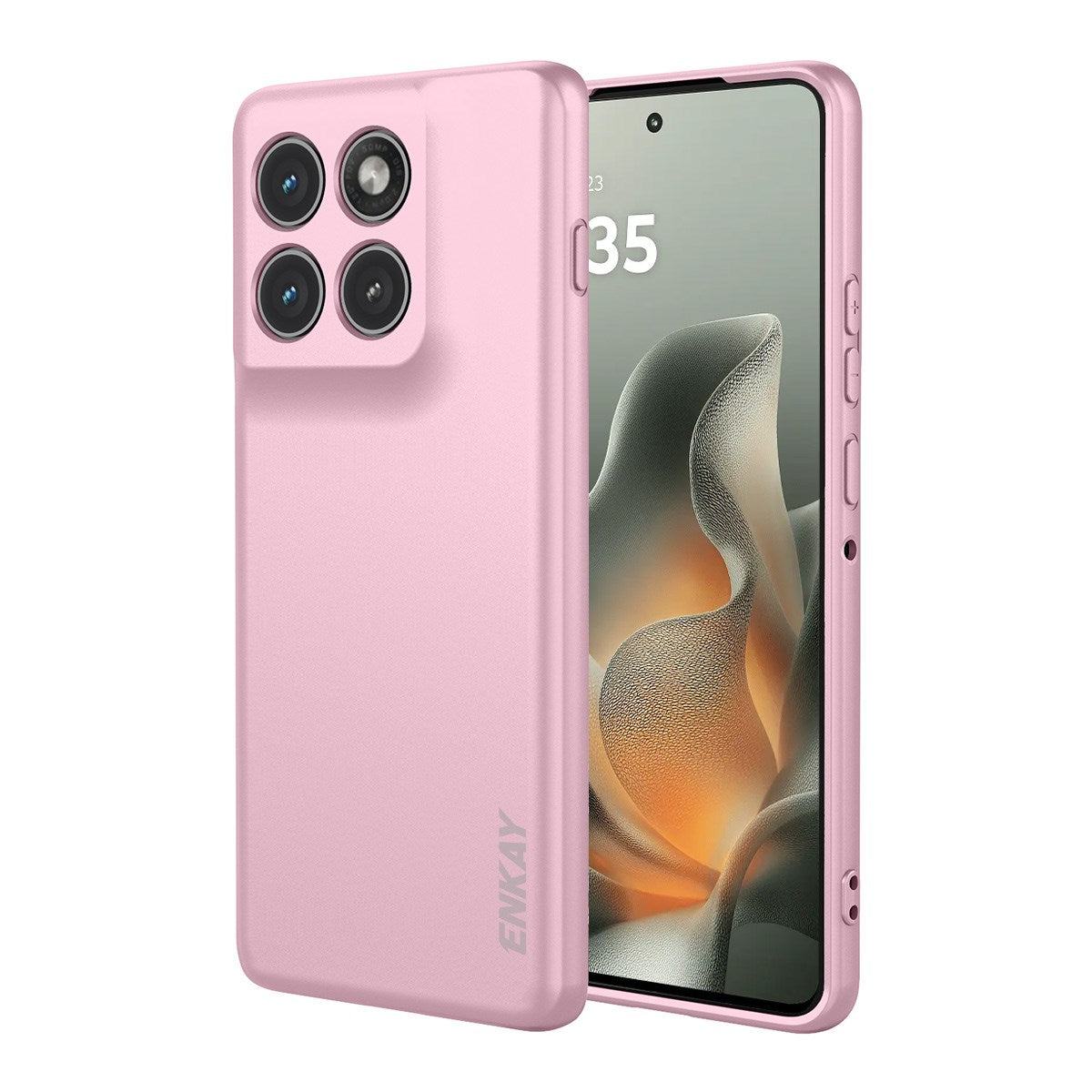 Motorola Edge 70 ENKAY Silikone Mobil Cover - Lyserød