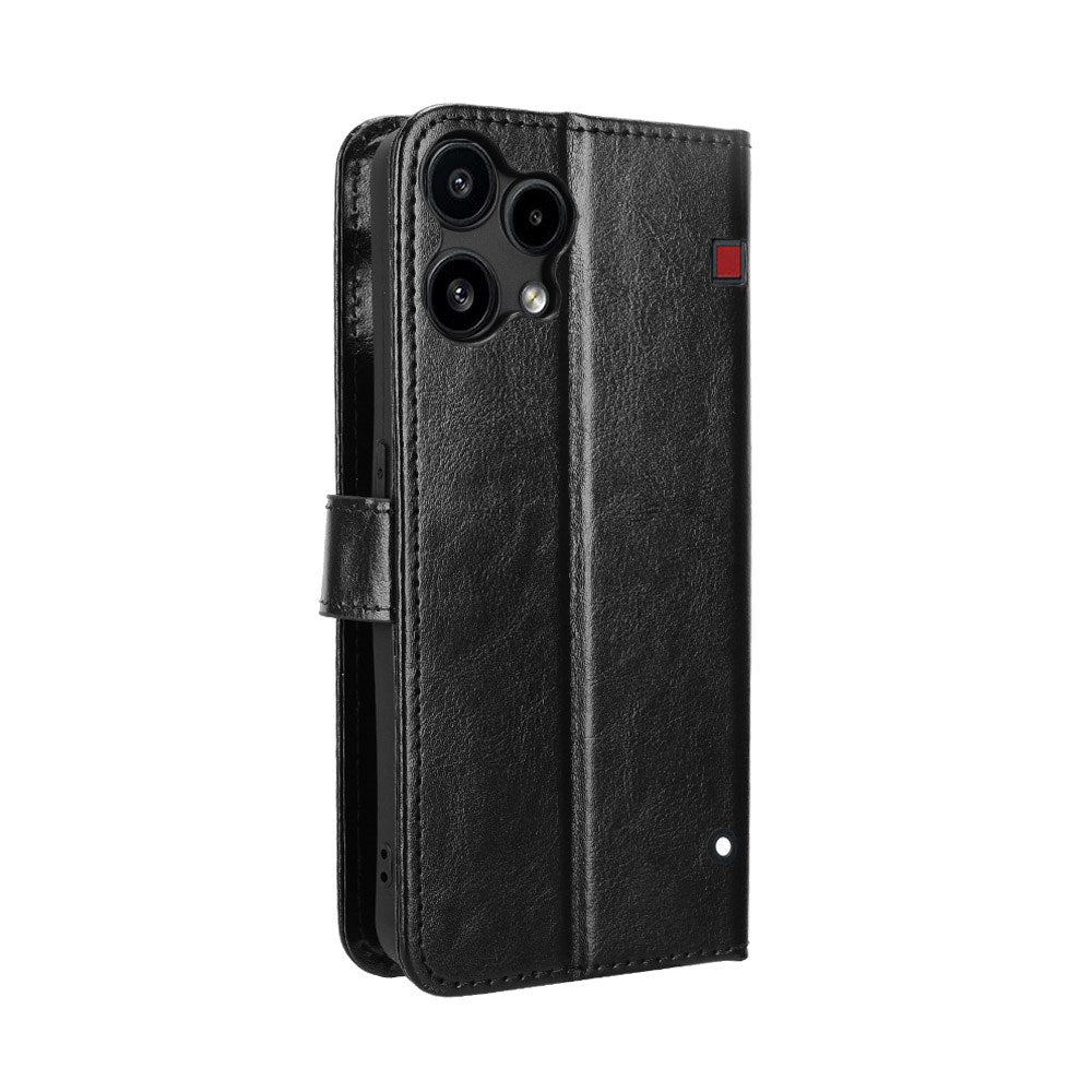 Nothing Phone (3a) Lite EIDERWOOD Kunstlæder Flip Cover - Strop - Sort
