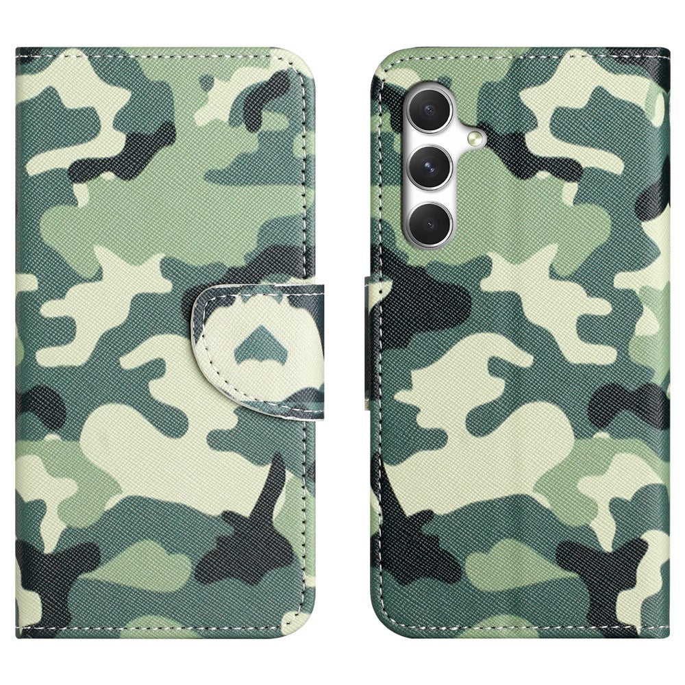 EIDERWOOD Samsung Galaxy S26+ (Plus) Kunstlæder Flip Cover - Mønster - Camouflage
