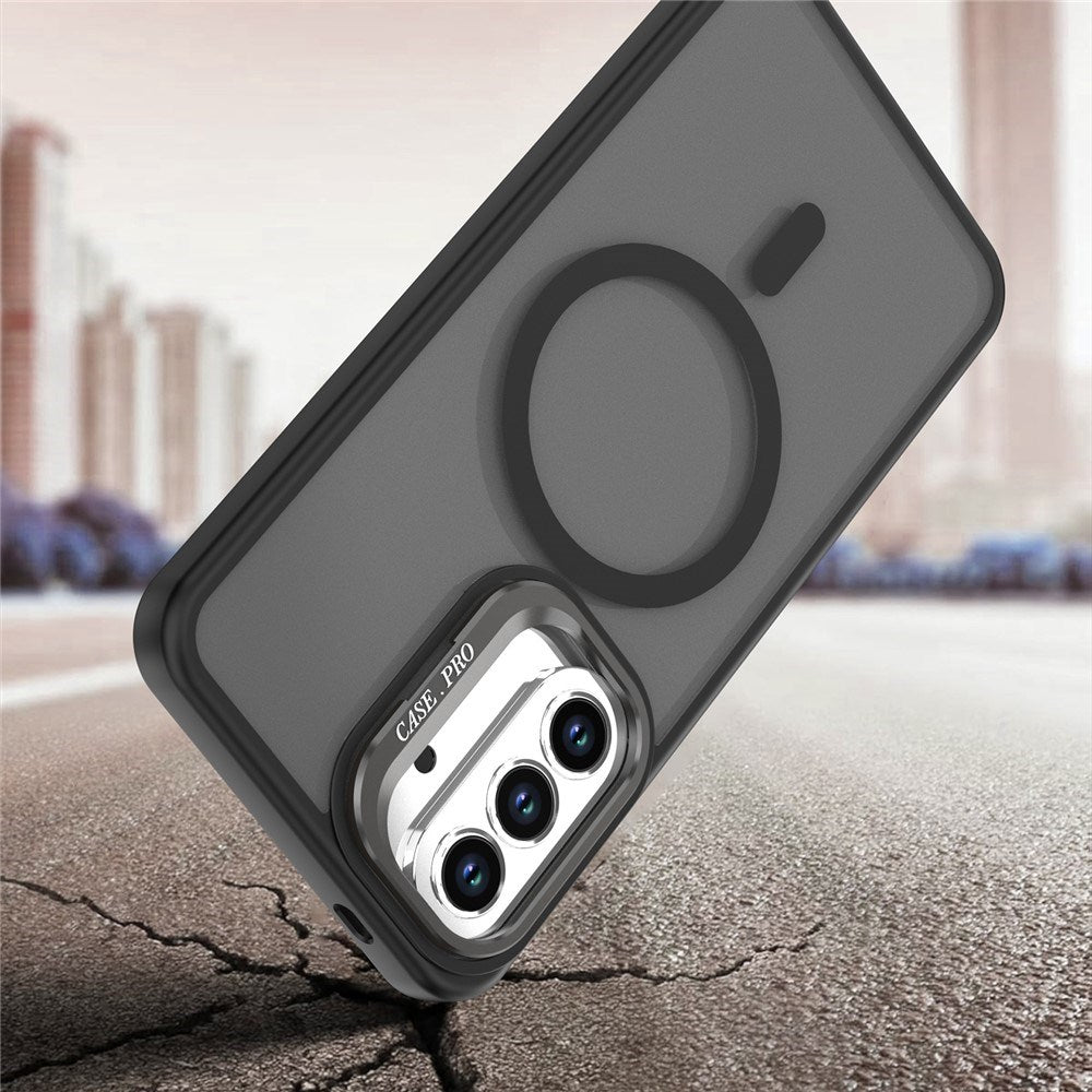 Samsung Galaxy A37 EIDERWOOD Hybrid Mobilcover m. Kickstand - MagSafe Kompatibel - Sort