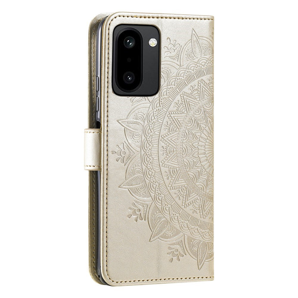 EIDERWOOD OnePlus 15R Kunstlæder Flip Cover - Mønster - Guld