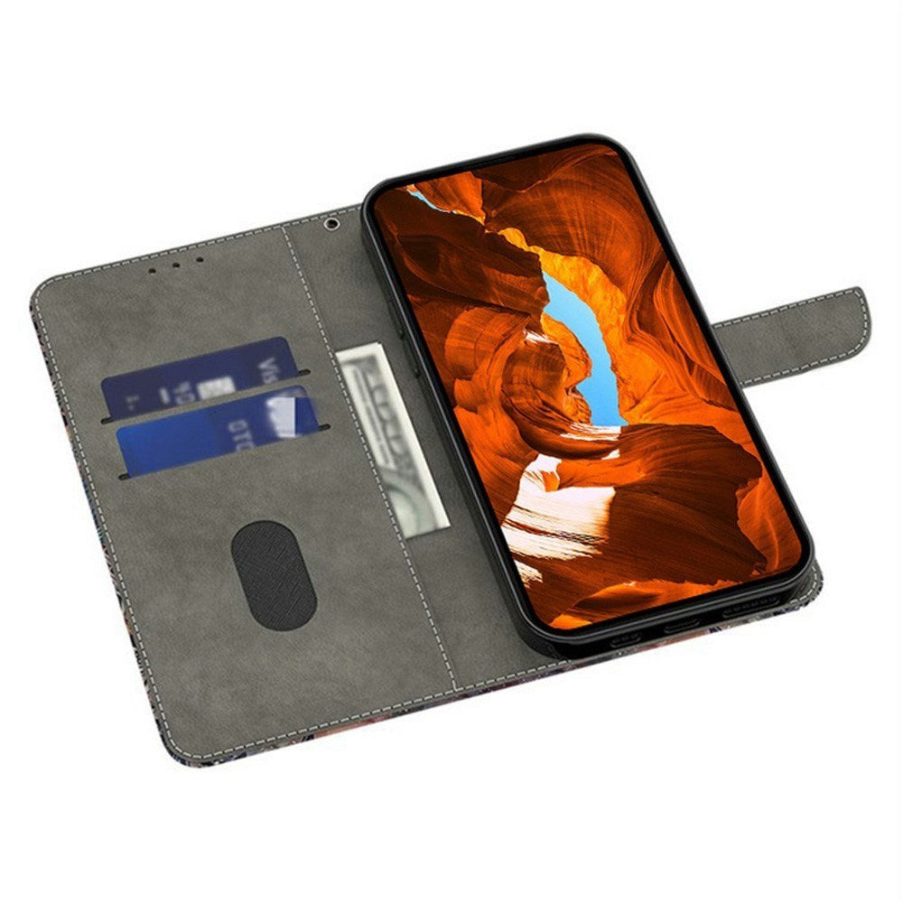 Samsung Galaxy A57 EIDERWOOD Kunstlæder Flipcover m. Indbygget Kortholder & Standerfunktion - Katte