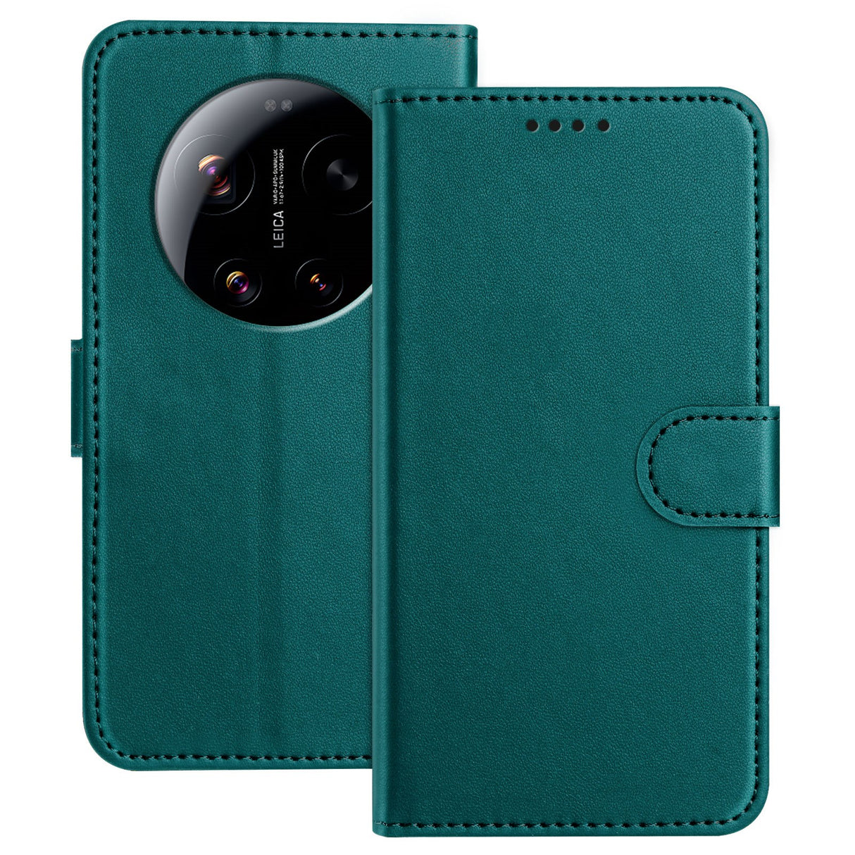 Xiaomi 17 Ultra EIDERWOOD Kunstlæder Flip Cover - Grøn