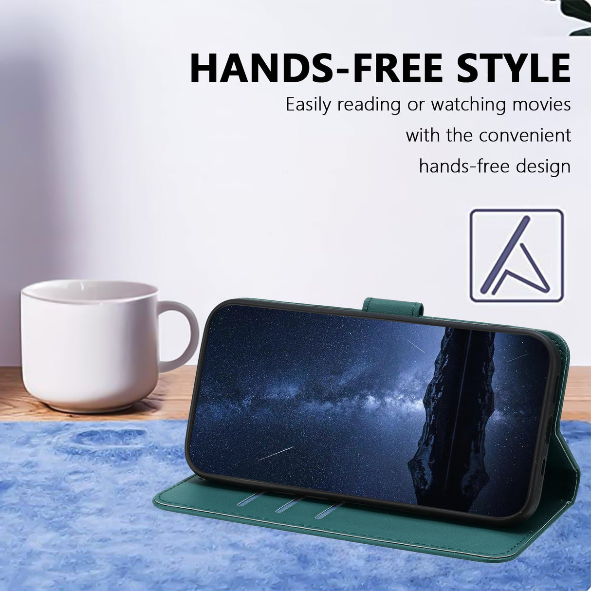 Xiaomi 17 Ultra EIDERWOOD Kunstlæder Flip Cover - Grøn