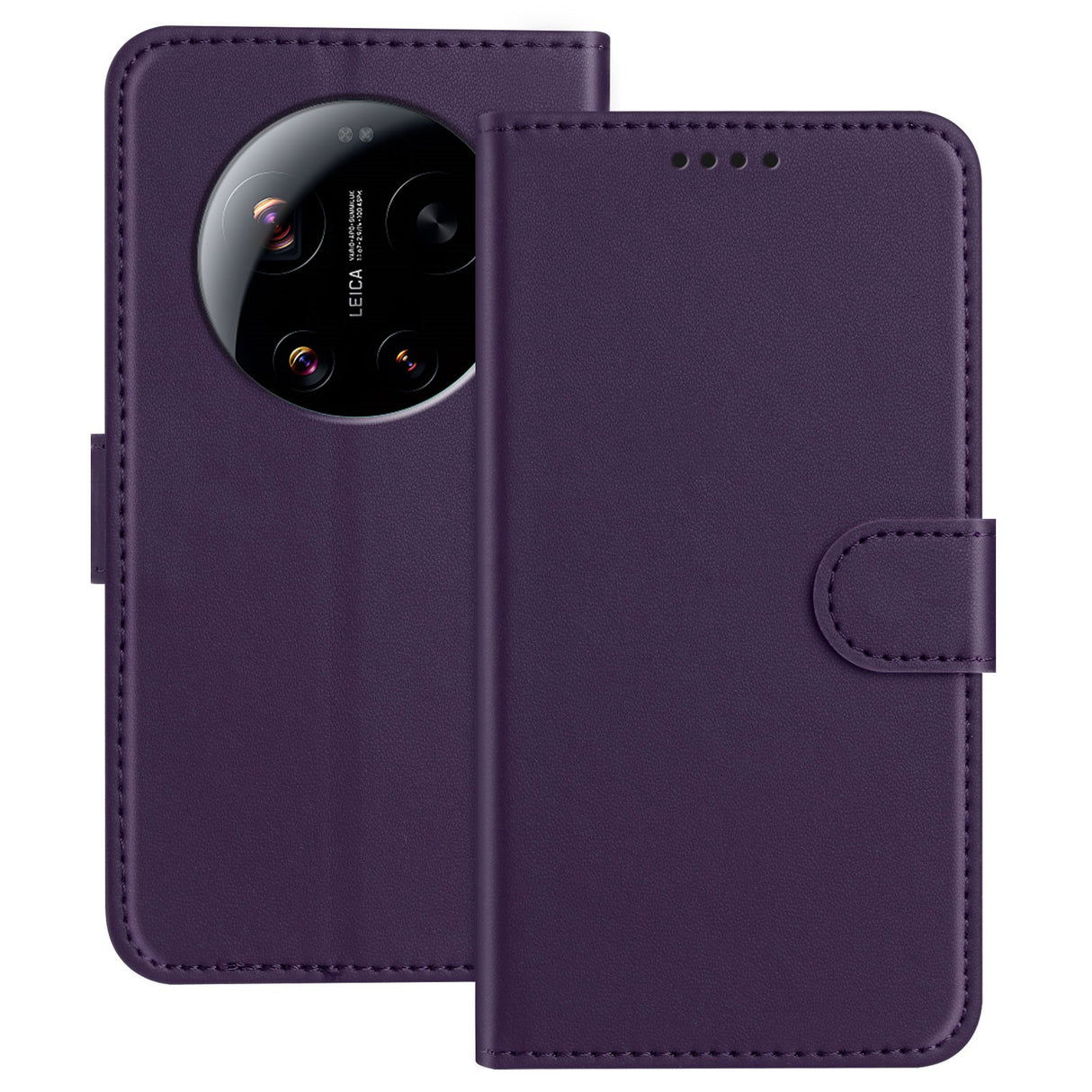 Xiaomi 17 Ultra EIDERWOOD Kunstlæder Flip Cover - Lilla