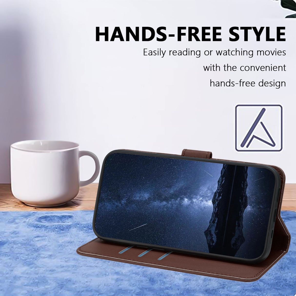 Xiaomi 17 Ultra EIDERWOOD Kunstlæder Flip Cover - Brun