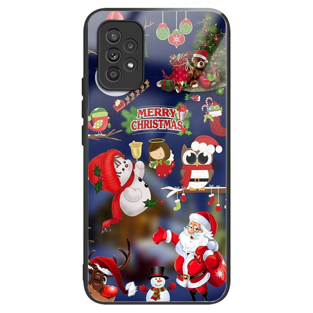 Samsung Galaxy A53 (5G) Jule Cover m. Glasbagside - Julefigurer
