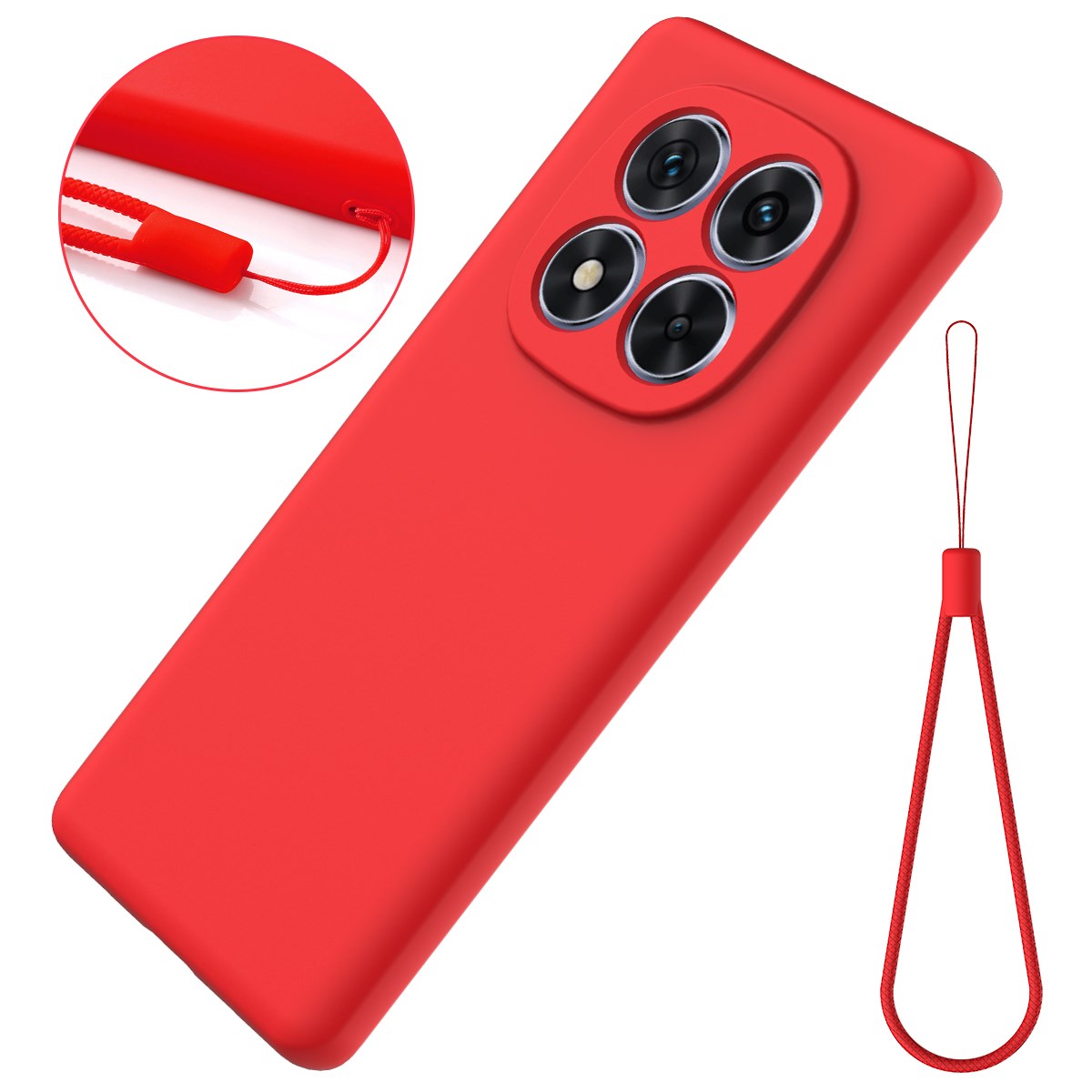 Xiaomi Redmi Note 15 Pro (5G) EIDERWOOD Silikone Bagside Cover m. Strop - Rød