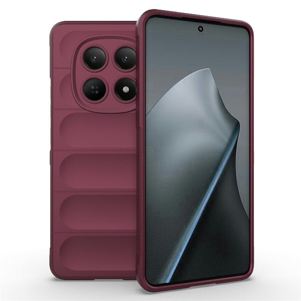 Xiaomi Redmi Note 15 (5G) EIDERWOOD Rugged Plast Bagside Cover - Mørkerød