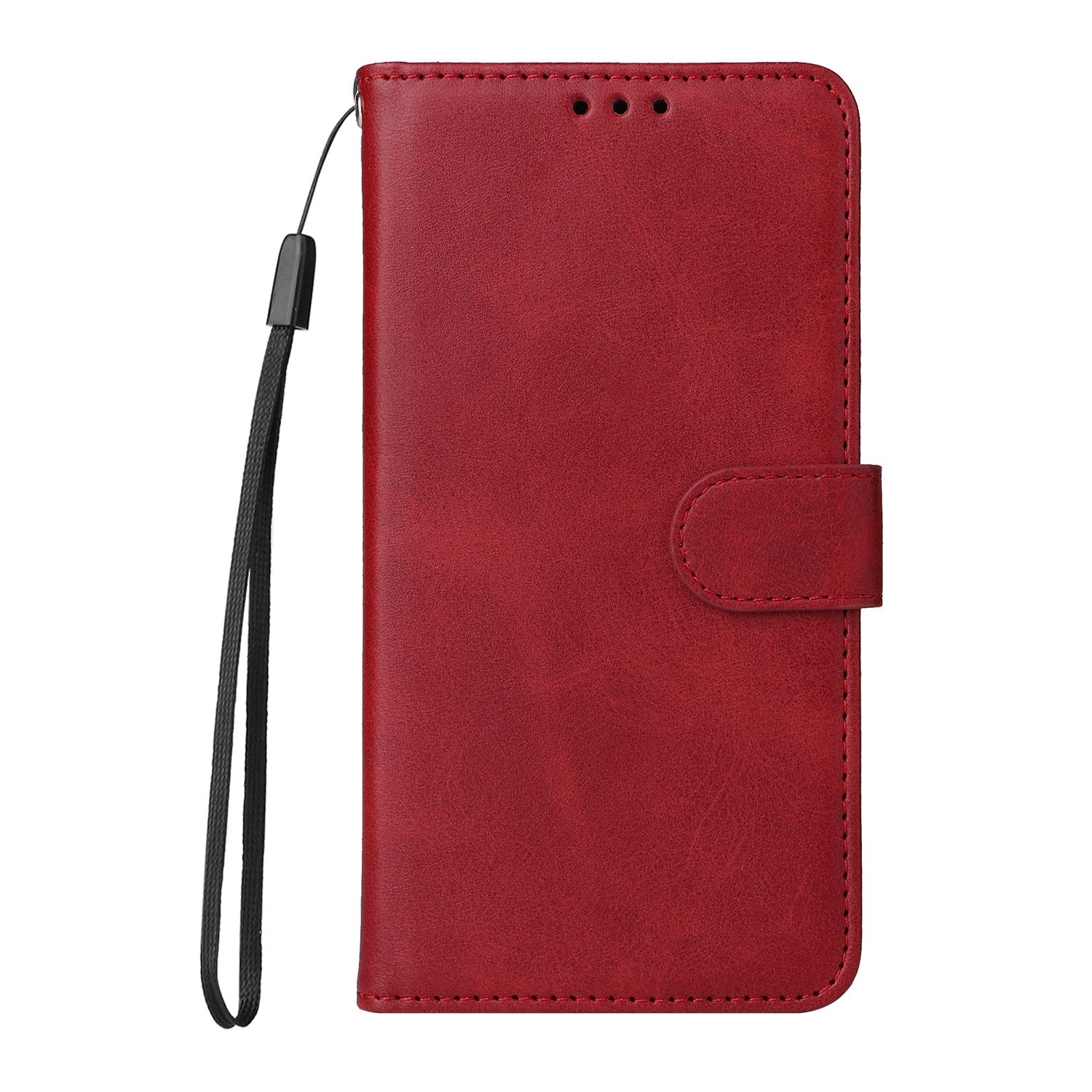 Realme 16 Pro+ EIDERWOOD Kunstlæder Flip Cover inkl. Strop - Rød