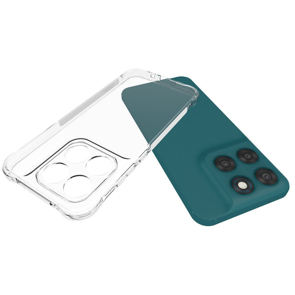 Motorola Moto G77 / G67 EIDERWOOD Fleksibelt Plast Bagside Cover m. Forstærkede Hjørner - Gennemsigtig