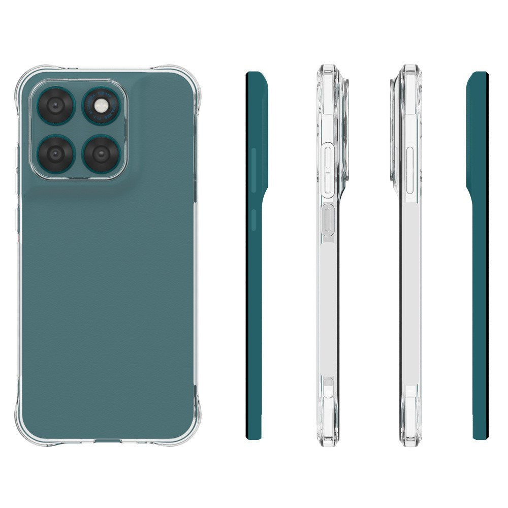 Motorola Moto G77 / G67 EIDERWOOD Fleksibelt Plast Bagside Cover m. Forstærkede Hjørner - Gennemsigtig