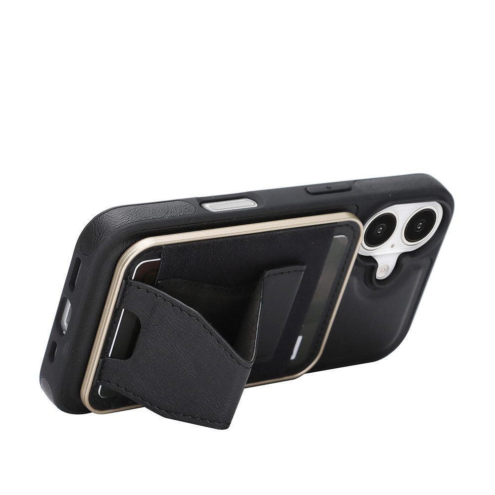 iPhone 17 EIDERWOOD Kunstlæder Cover m. Kortholder - MagSafe Kompatibel - Sort