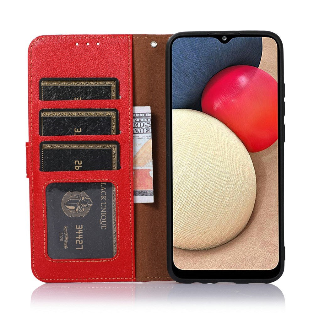 Motorola Edge 70 Fusion EIDERWOOD Kunstlæder Cover m. Strop - Rød