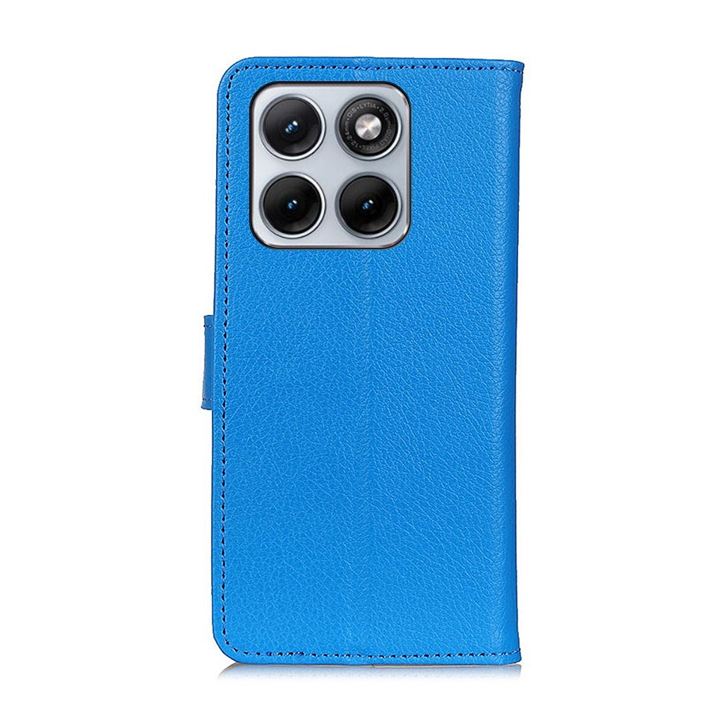 Motorola Edge 70 Fusion EIDERWOOD Kunstlæder Flip Cover - Blå