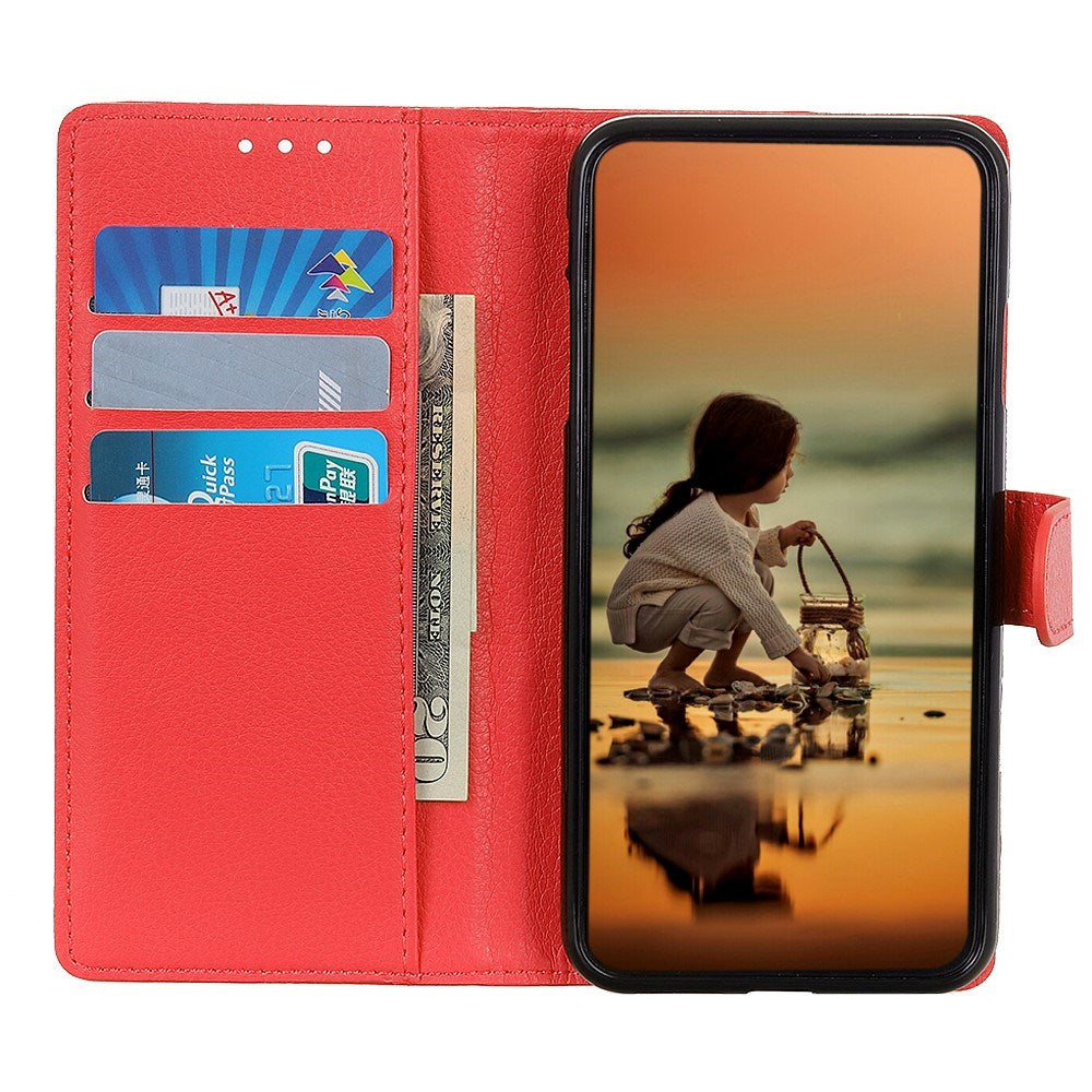Motorola Edge 70 Fusion EIDERWOOD Kunstlæder Flip Cover - Rød