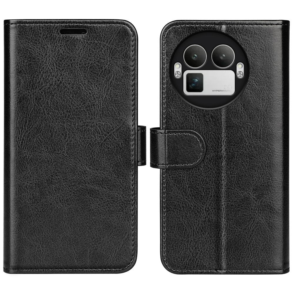 Realme GT 8 Pro EIDERWOOD Kunstlæder Flip Cover - Sort