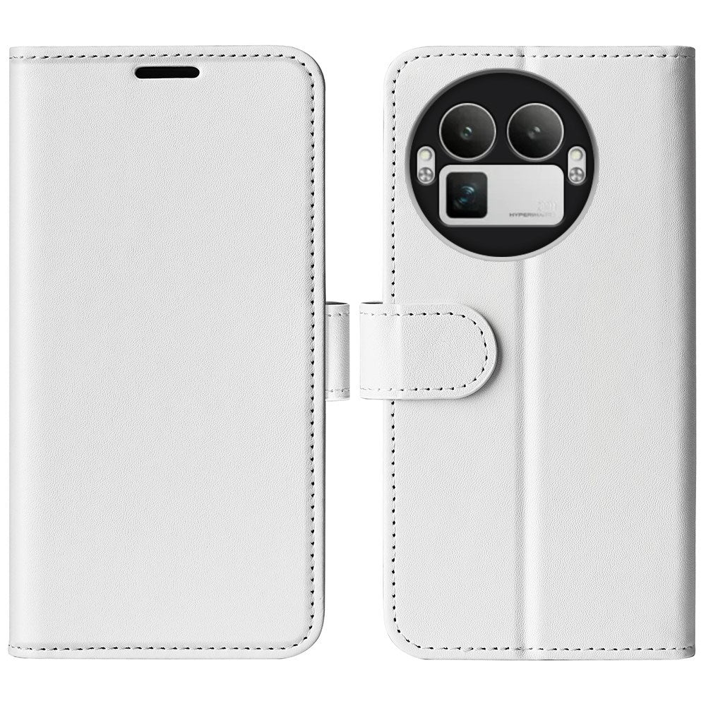 Realme GT 8 Pro EIDERWOOD Kunstlæder Flip Cover - Hvid