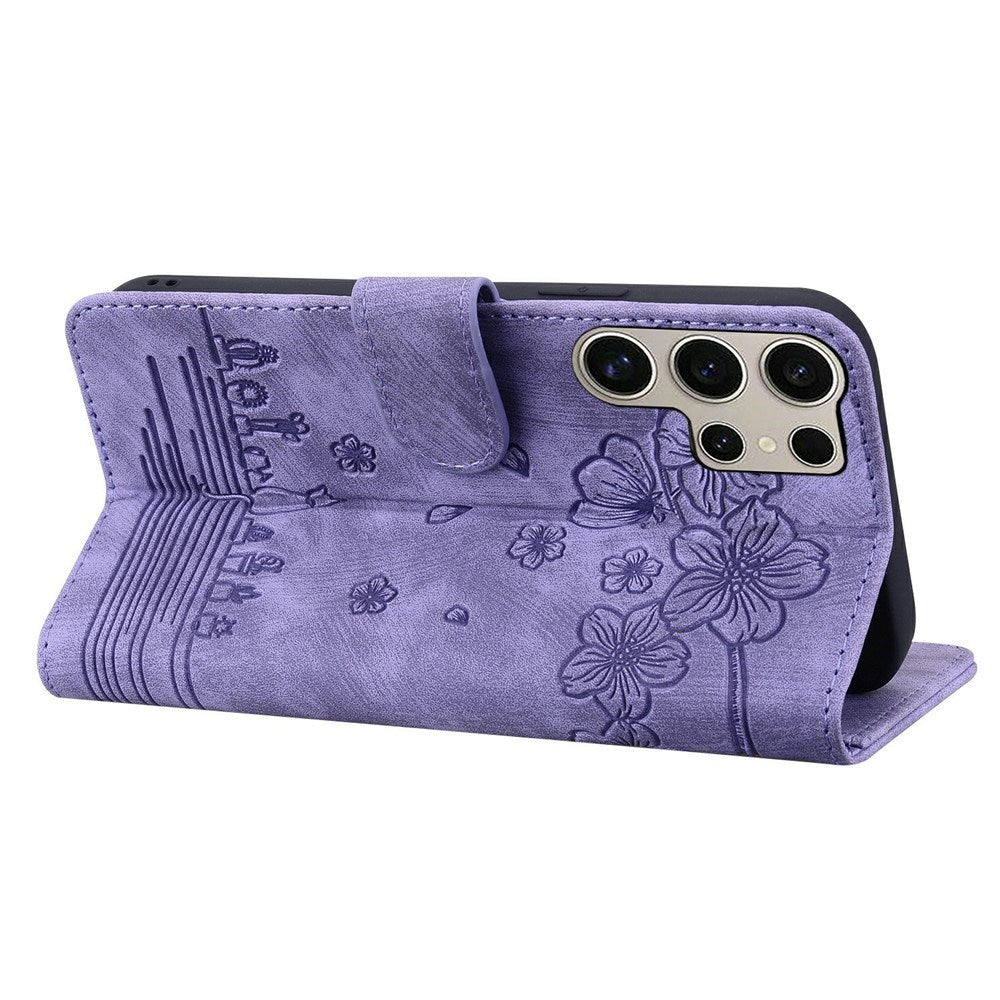 Samsung Galaxy S26 Ultra EIDERWOOD Mobil Cover m. Tryk / Kortholder / Strop - Lilla