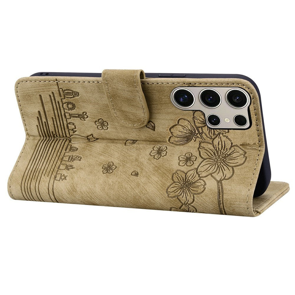 Samsung Galaxy S26 Ultra EIDERWOOD Mobil Cover m. Tryk / Kortholder / Strop - Brun