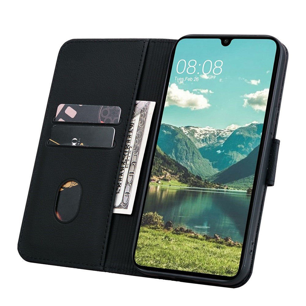 Samsung Galaxy A57 EIDERWOOD Mobilcover m. Tryk - Kortholder & Strop - Sort