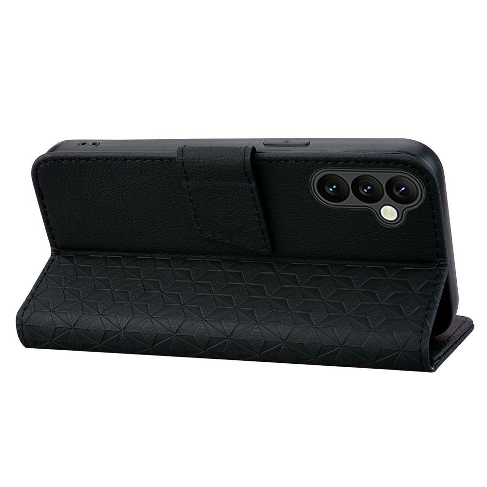 Samsung Galaxy A57 EIDERWOOD Mobilcover m. Tryk - Kortholder & Strop - Sort