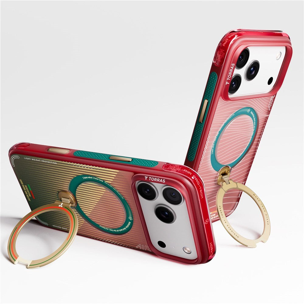 iPhone 17 Pro Max TORRAS Ostand Q3 Air Case m. 360° Kickstand - MagSafe Kompatibel - Glory Slash