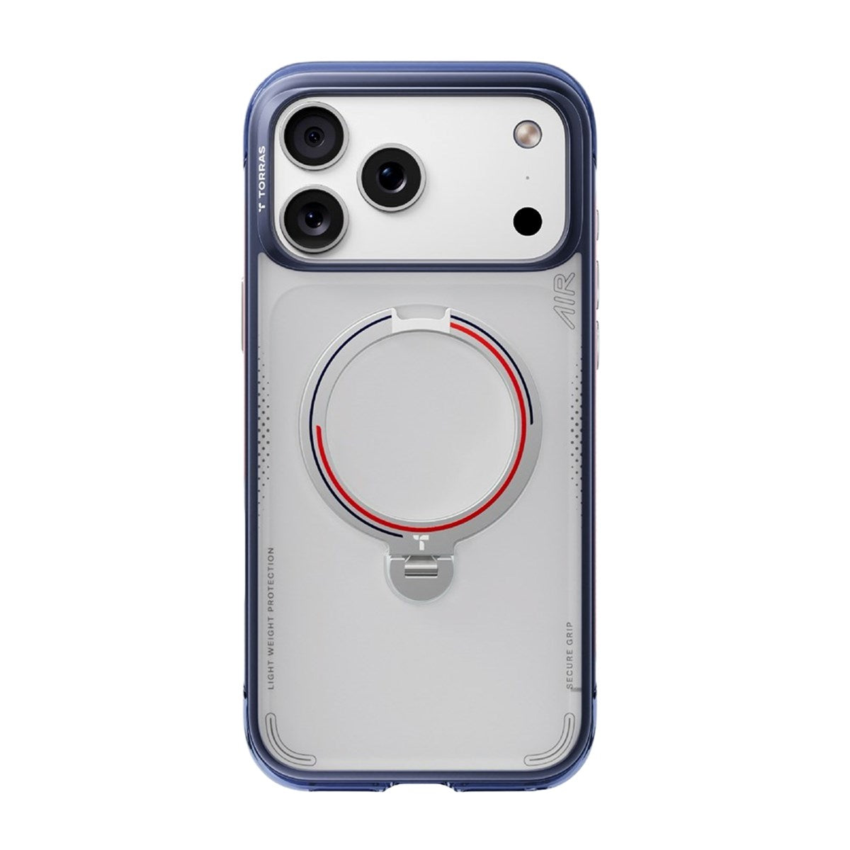 iPhone 17 Pro TORRAS Ostand Q3 Air Case m. 360° Kickstand - MagSafe Kompatibel - UK Lion
