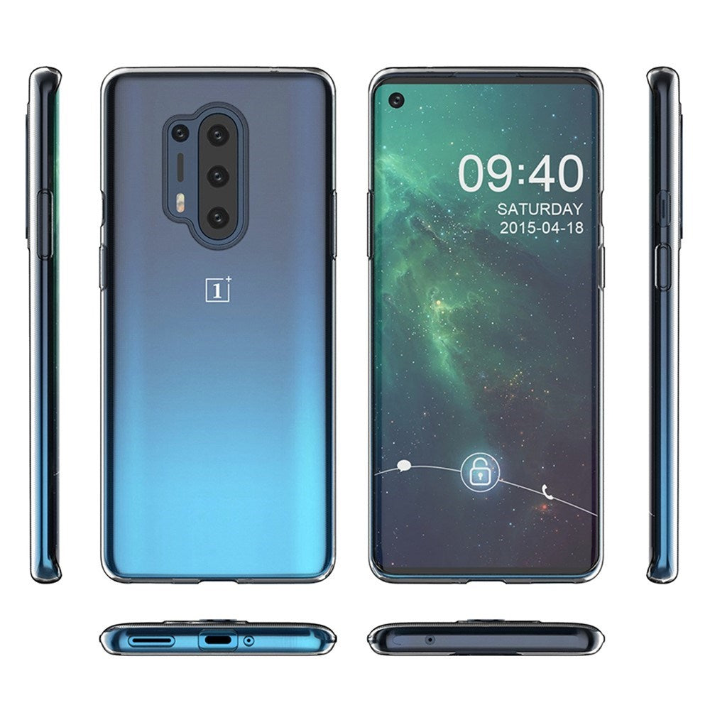 EIDERWOOD OnePlus 8 Pro Fleksibel Plastik Mobil Cover - Gennemsigtig