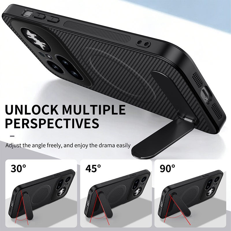 Nothing Phone (4a) Pro EIDERWOOD Hybrid Mobilcover m. Kickstand - Lilla